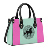 AMERICAN SADDLEBRED PINK AND MINT Luxury Women PU Tote Bag