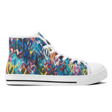 NASHVILLE BRAND HEART GRAFFITI  High-Top Canvas Shoes