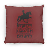 HAPPILY EVER AFTER (TWH Pleasure) Blk ZP14 Small Square Pillow