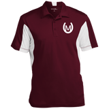 MANES RANCH (white) ST655 Men's Colorblock Performance Polo