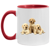 YELLOW LAB PUPS 1 AM11OZ 11 oz. Accent Mug