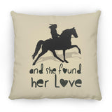 SHE FOUND HER LOVE (TWH pleasure)Bblack art ZP18 Large Square Pillow