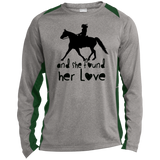 SHE FOUND HER LOVE FOX TROTTER TUMBLER ART - Copy ST361LS Long Sleeve Heather Colorblock Performance Tee