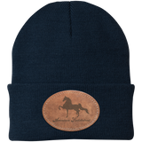 AMERICAN SADDLEBRED ON LEATHER CP90 Knit Cap - Patch