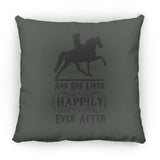 HAPPILY EVER AFTER (TWH Pleasure) Blk ZP14 Small Square Pillow