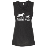 BORN TO WALK B8803 Ladies' Flowy Muscle Tank