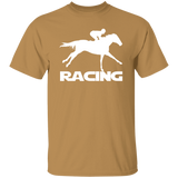 RACING (white) 4HORSE G500 5.3 oz. T-Shirt