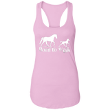 BORN TO WALK NL1533 Ladies Ideal Racerback Tank
