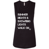 Summer Nights Showring Lights Walk On B8803 Ladies' Flowy Muscle Tank