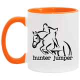 HUNTER JUMPER STYLE 1 4HORSE AM11OZ 11 oz. Accent Mug