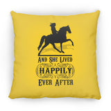 HAPPILY EVER AFTER (TWH Pleasure) Blk ZP14 Small Square Pillow