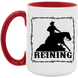 REINING STYLE 1 4HORSE AM15OZ 15oz. Accent Mug