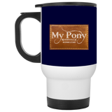 MY PONY NASHVILLE BRAND XP8400W White Travel Mug