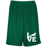 Love (TWH Pleasure) 1844 Moisture-Wicking 9 inch Inseam Mesh Shorts
