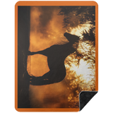 BLACK HORSE 1 BSHL Premium Black Sherpa Blanket 60x80