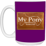 MY PONY NASHVILLE BRAND 21504 15oz White Mug