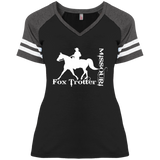 MISSOURI FOX TROTTER (white) 4HORSE DM476 Ladies' Game V-Neck T-Shirt