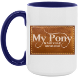 MY PONY NASHVILLE BRAND AM15OZ 15oz Accent Mug