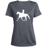 Missouri Fox Trotter LADY FINAL ART WHITE LST360 Ladies' Heather Scoop Neck Performance Tee