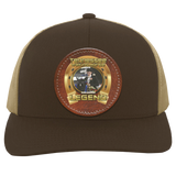 BLAISE BROCCARD (Legends Series) Round Leather Patch 104C Trucker Snap Back - Patch