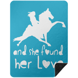 SHE FOUND HER LOVE BLANKET TWH PERFORMANCE BSHL Premium Black Sherpa Blanket 60x80