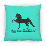 American Saddlebred 2 (black) ZP18 Large Square Pillow