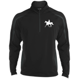 Missouri Fox Trotter WITH MALE RIDER WHITE ST851 Men's Sport Wicking Colorblock 1/2 Zip