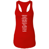 OLD983INWHITE NL1533 Ladies Ideal Racerback Tank