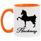 HACKNEY DESIGN 1 (black) 4HORSE AM11OZ 11 oz. Accent Mug