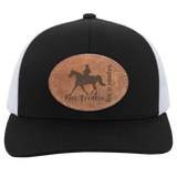 MISSOURI FOX TROTTER ON LEATHER 104C Trucker Snap Back - Patch