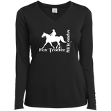 MISSOURI FOX TROTTER (white) 4HORSE LST353LS Ladies’ Long Sleeve Performance V-Neck Tee