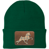 TENNESSEE WALKING HORSE PERFORMANCE LEATHER BURBURY CP90 Knit Cap - Patch