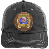 JACK HEFFINGTON (Legends Series) HAT 6990 Distressed Unstructured Trucker Cap - Patch
