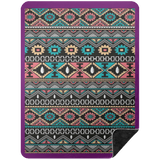 AZTEC 1 BSHL Premium Black Sherpa Blanket 60x80