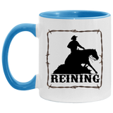 REINING STYLE 1 4HORSE AM11OZ 11 oz. Accent Mug