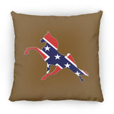 Rebel on the Rail Tennessee Walking Horse Performance ZP18 Large Square Pillow