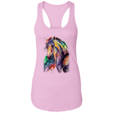 EQUINE ABSTRACT 1 4HORSE NL1533 Ladies Ideal Racerback Tank