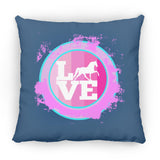 TWH PLEASURE BLEACH SPLATTER PINK TEAL ZP14 Small Square Pillow