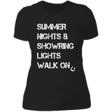 Summer Nights Showring Lights Walk On NL3900 Ladies' Boyfriend T-Shirt