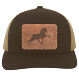 TENNESSEE WALKING HORSE PERFORMANCE LEATHER 104C Trucker Snap Back - Patch