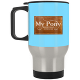 MY PONY NASHVILLE BRAND XP8400S Silver Stainless Travel Mug