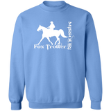 MISSOURI FOX TROTTER (white) 4HORSE G180 Crewneck Pullover Sweatshirt