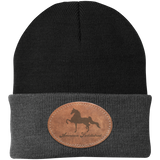 AMERICAN SADDLEBRED ON LEATHER CP90 Knit Cap - Patch