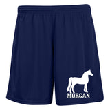 MORGAN 2 1423 Ladies' Moisture-Wicking 7 inch Inseam Training Shorts