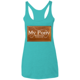 MY PONY NASHVILLE BRAND NL6733 Ladies' Triblend Racerback Tank