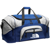 NOT SHIT FACED (WHITE) BG99 Colorblock Sport Duffel