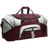 RIDE LIKE YOU STOLE HIM (WHITE) BG99 Colorblock Sport Duffel