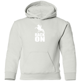 RACK ON RACKING (WHITE ART) G185B Youth Pullover Hoodie