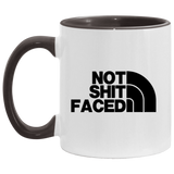 NOT SHIT FACED (BLK) AM11OZ 11 oz. Accent Mug