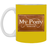 MY PONY NASHVILLE BRAND XP8434 11oz White Mug